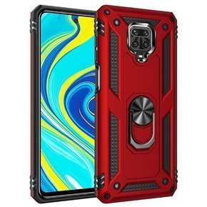 Etui pancerne do Xiaomi Redmi Note 9S / 9 Pro, Nox Case Ring, czerwone