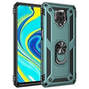 Etui pancerne do Xiaomi Redmi Note 9S / 9 Pro, Nox Case Ring, zielone