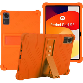 Etui silikonowe do Xiaomi Redmi Pad SE 11", Impact, pancerne, pomarańczowe