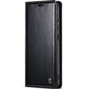 Etui z klapką CASEME do Samsung Galaxy A52/A52s, Waxy Textured, czarne