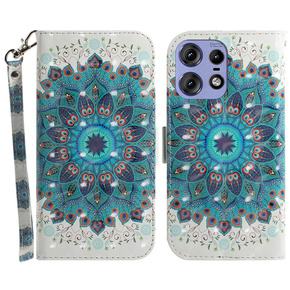 Etui z klapką do Motorola Edge 50 Pro, Wallet, Mandala Flower