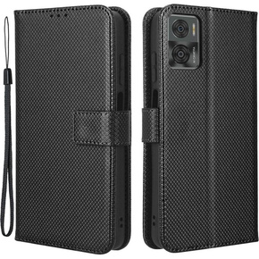 Etui z klapką do Motorola Moto E22 / E22i, Wallet Smart Magnet, czarne