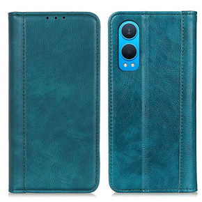 Etui z klapką do OnePlus Nord CE4 Lite, Split Leather, zielone