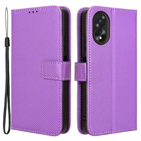 Etui z klapką do Oppo A38 4G / Oppo A18 4G, Wallet Smart Magnet, fioletowe