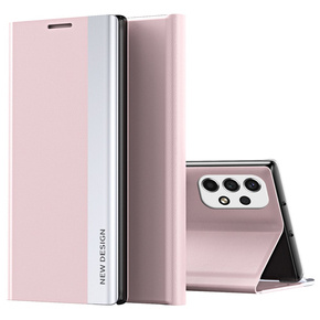 Etui z klapką do Samsung Galaxy A33 5G, Side Magnetic, różowe