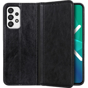 Etui z klapką do Samsung Galaxy A53 5G, Split Leather, czarne