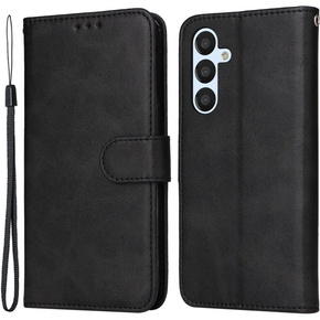 Etui z klapką do Samsung Galaxy A54 5G, Leather Wallet, czarne
