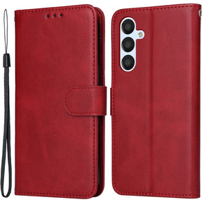 Etui z klapką do Samsung Galaxy A54 5G, Leather Wallet, czerwone