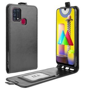 Etui z klapką do Samsung Galaxy M31, Flip, czarne