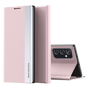 Etui z klapką do Samsung Galaxy M52 5G, Side Magnetic, różowe