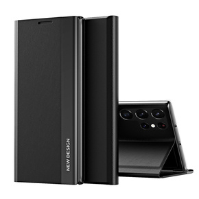 Etui z klapką do Samsung Galaxy S22 Ultra 5G, Side Magnetic, czarne