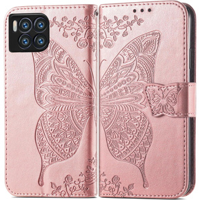 Etui z klapką do T Phone 2 Pro 5G, Butterfly, różowe rose gold