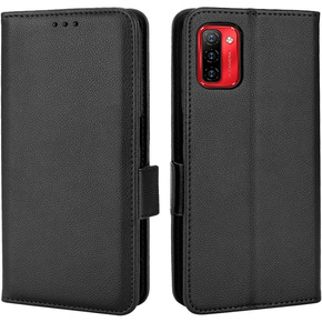 Etui z klapką do Ulefone Note 12P, Wallet Litchi Magnet, czarne