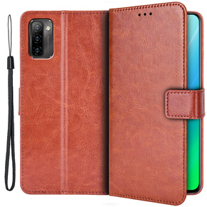 Etui z klapką do Ulefone Note 12P, Wallet, brązowe