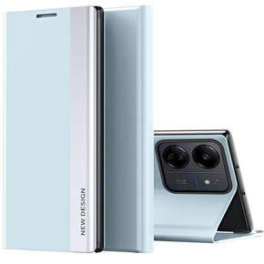 Etui z klapką do Xiaomi Redmi 13C / Poco C65, Side Magnetic, niebieskie