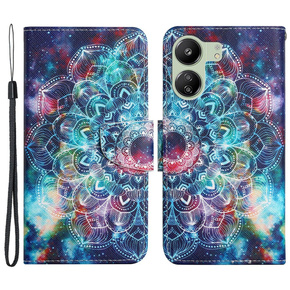 Etui z klapką do Xiaomi Redmi 13C / Poco C65, Wallet, Starry Mandala niebieskie