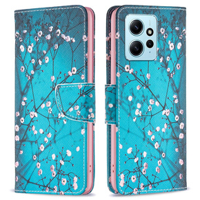 Etui z klapką do Xiaomi Redmi Note 12 Pro 5G / POCO X5 Pro 5G, Wallet, Sakura niebieskie