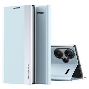 Etui z klapką do Xiaomi Redmi Note 13 Pro+, Side Magnetic, niebieskie