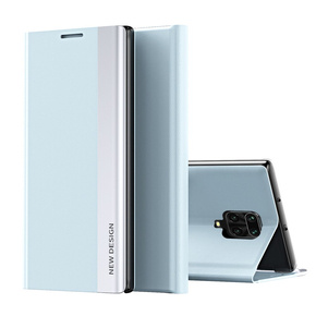 Etui z klapką do Xiaomi Redmi Note 9S/9 Pro/9 Pro Max, Side Magnetic, jasnoniebieskie