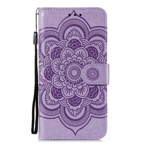 Etui z klapką do Xiaomi Redmi Note 9s/ 9 Pro, Mandala, fioletowe