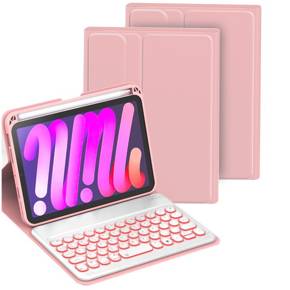 Etui z klawiaturą do iPad mini 6 2021 8,3'', Magnetic Keyboard, różowe rose gold
