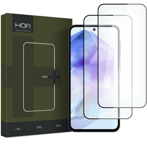 Hofi Glass Pro+ Szkło Hartowane do Samsung Galaxy A35 / A55 5G, czarne (2 sztukI)