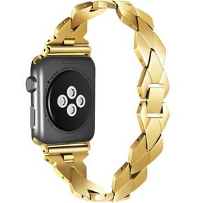 Kobieca bransoleta do Apple Watch 1/2/3/4/5/6/7/8/SE/ULTRA 42/44/45/49MM, Złota