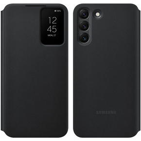 Oryginalne Etui Samsung do Galaxy S22, Smart Clear View Cover, czarne