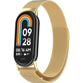 Pasek Bransoleta Milanese do Xiaomi Smart Mi Band 8 / Xiaomi Smart Mi Band 9, Złoty