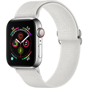 Pasek Nylonowy do Apple Watch 1/2/3/4/5/6/7/8/SE/ULTRA 42/44/45/49mm, Biały