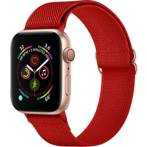 Pasek Nylonowy do Apple Watch 1/2/3/4/5/6/7/8/SE/ULTRA 42/44/45/49mm, Czerwony