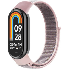 Pasek Nylonowy do Xiaomi Smart Mi Band 8 / Xiaomi Smart Mi Band 9, Różowy