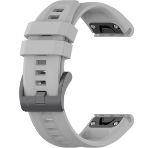 Pasek Silikonowy QuickFit 20mm do Garmin Fenix 5S/6S/7S, Szary