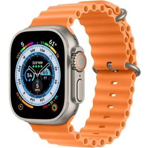 Pasek Silikonowy do Apple Watch 1/2/3/4/5/6/7/8/9/SE 38/40/41/MM, Pomarańczowy