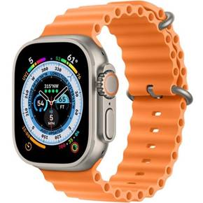 Pasek Silikonowy do Apple Watch 1/2/3/4/5/6/7/8/9/SE/ULTRA ULTRA 2 42/44/45/49mm, Pomarańczowy