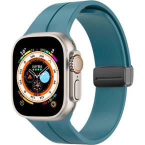 Pasek Silikonowy do Apple Watch 1/2/3/4/5/6/7/8/9/SE/Ultra/Ultra 2 42/44/45/49mm, Morski