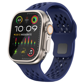 Pasek Silikonowy do Apple Watch 1/2/3/4/5/6/7/8/SE/ULTRA 42/44/45/49MM, Granatowy