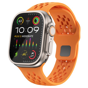 Pasek Silikonowy do Apple Watch 1/2/3/4/5/6/7/8/SE/ULTRA 42/44/45/49MM, Pomarańczowy