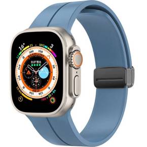 Pasek Silikonowy do Apple Watch 1/2/3/4/5/6/7/8/SE/Ultra 42/44/45/49mm, Niebieski