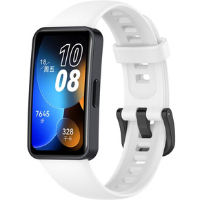 Pasek Silikonowy do Huawei Band 8 / Huawei Band 9, Biały