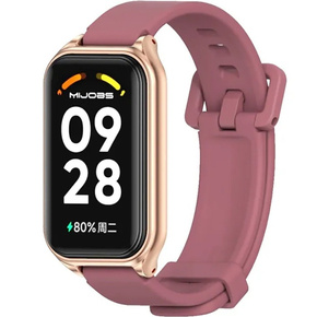 Pasek Silikonowy do Xiaomi Redmi Smart Band 2 / Xiaomi Smart Mi Band 8 Active, Bordowy