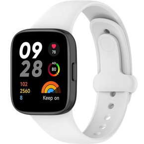 Pasek Silikonowy do Xiaomi Redmi Watch 3, Biały