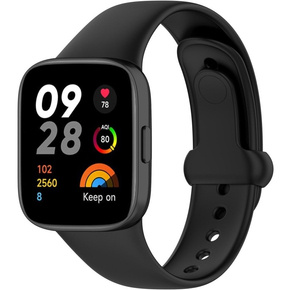 Pasek Silikonowy do Xiaomi Redmi Watch 3, Czarny