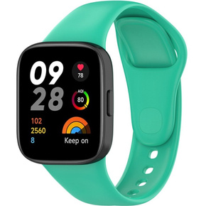 Pasek Silikonowy do Xiaomi Redmi Watch 3, Turkusowy