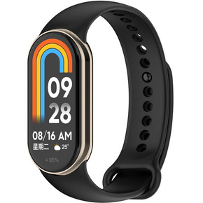 Pasek Silikonowy do Xiaomi Smart Mi Band 8 / Xiaomi Smart Mi Band 9, Czarny