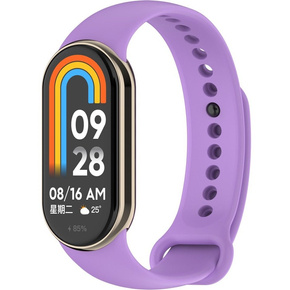 Pasek Silikonowy do Xiaomi Smart Mi Band 8 / Xiaomi Smart Mi Band 9, Fioletowy