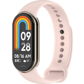 Pasek Silikonowy do Xiaomi Smart Mi Band 8 / Xiaomi Smart Mi Band 9, Różowy