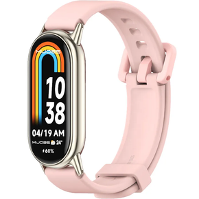 Pasek Silikonowy do Xiaomi Smart Mi Band 8 / Xiaomi Smart Mi Band 9, Różowy