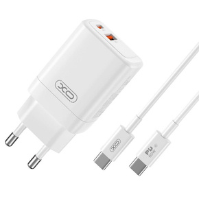 SZYBKA ŁADOWARKA USB USB-C USB-A PD 45W GAN + KABEL 1M do IPHONE 16 Pro/Plus/Max