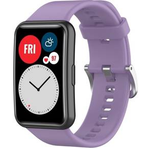Silikonowy Gumowy Pasek do Huawei Watch Fit, Light Purple
